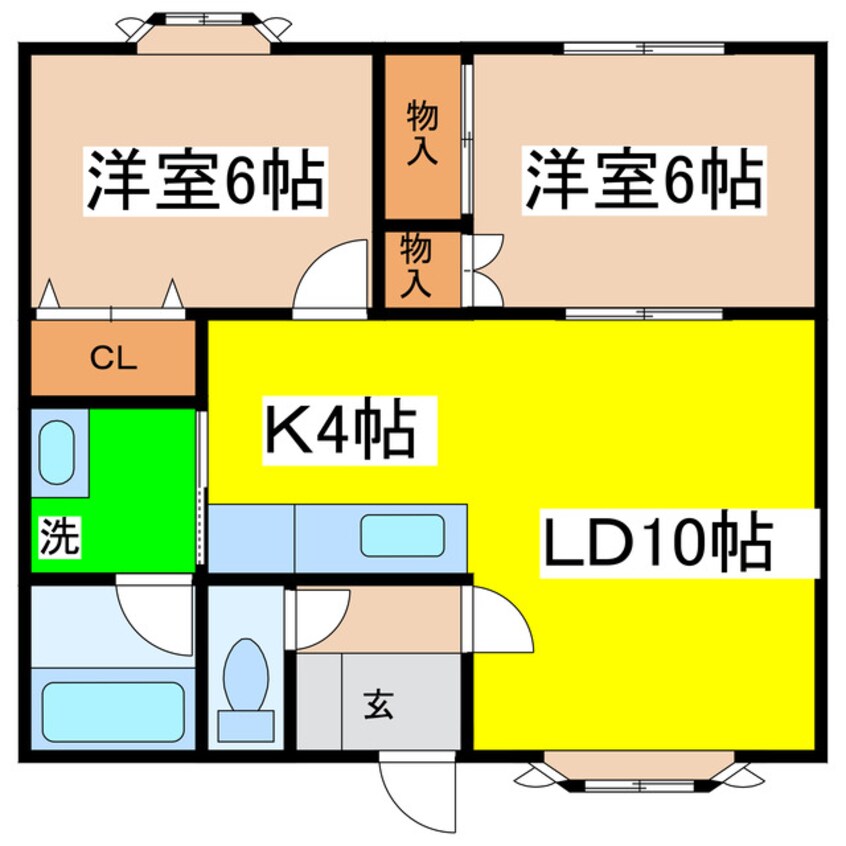 間取図 メイプルタウンルベル