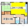喜代丸ハイツ 2LDKの間取り