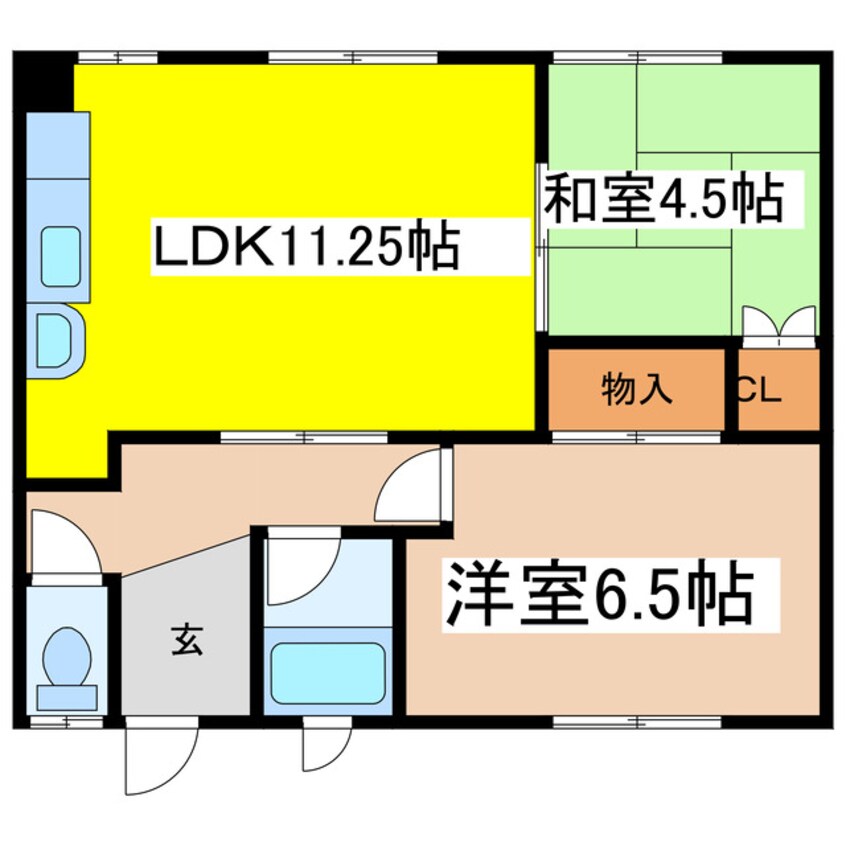 間取図 喜代丸ハイツ