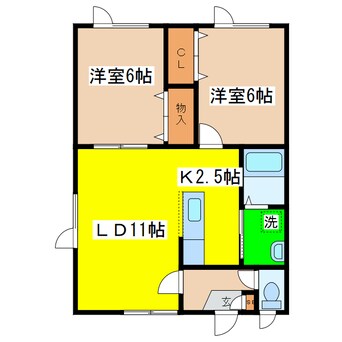 間取図 メゾンベルーガ