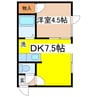 コーポｉｆ 1DKの間取り