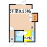 パレットハウス 1Kの間取り