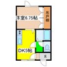 ドリームヒルズ３２ 1DKの間取り