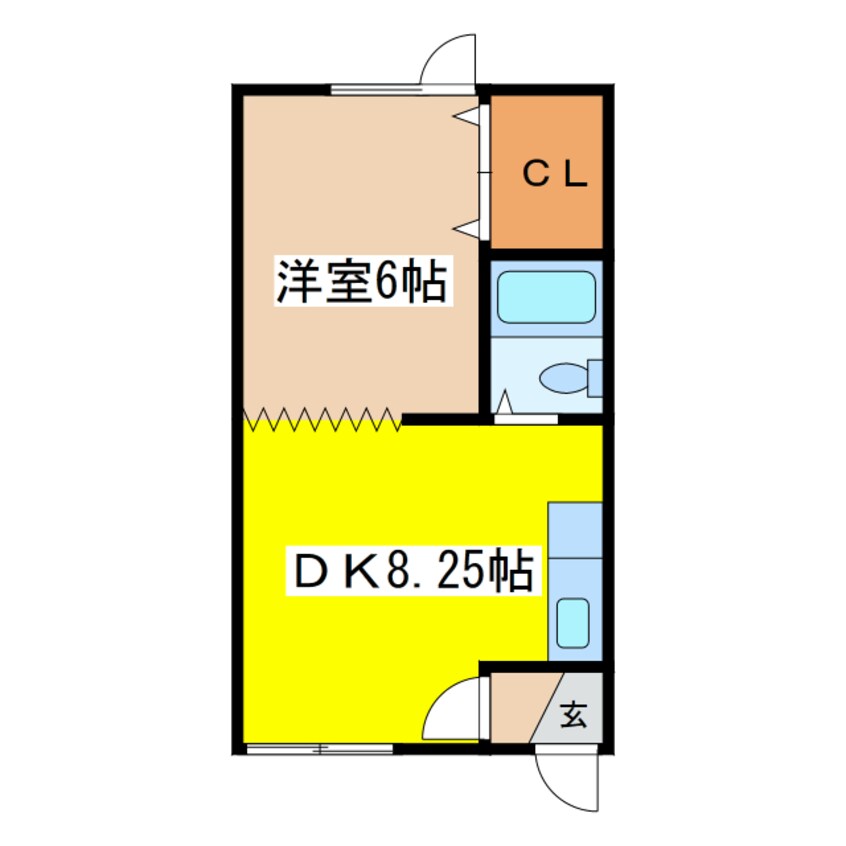 間取図 グリーンアップル