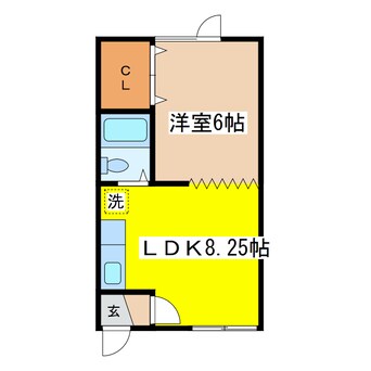 間取図 グリーンアップル