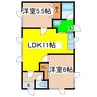 第二浅里ハイツ 2LDKの間取り