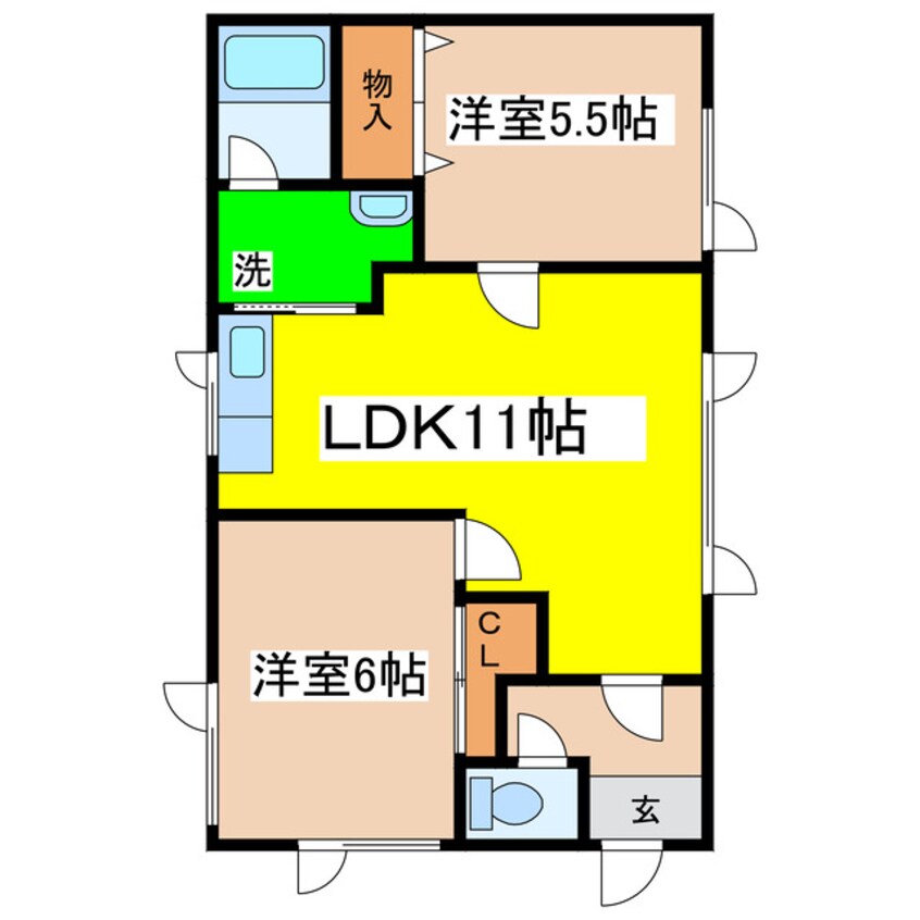 間取図 第二浅里ハイツ