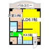 セフィーラ光陽 1LDKの間取り