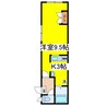エスティームハウス 1Kの間取り