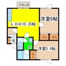 四丁目ハイツ 2LDKの間取り