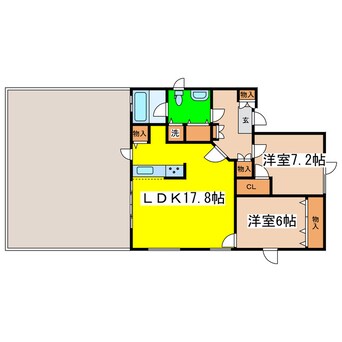 間取図 グランコンフォート愛国東