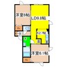 ポラリス 2LDKの間取り