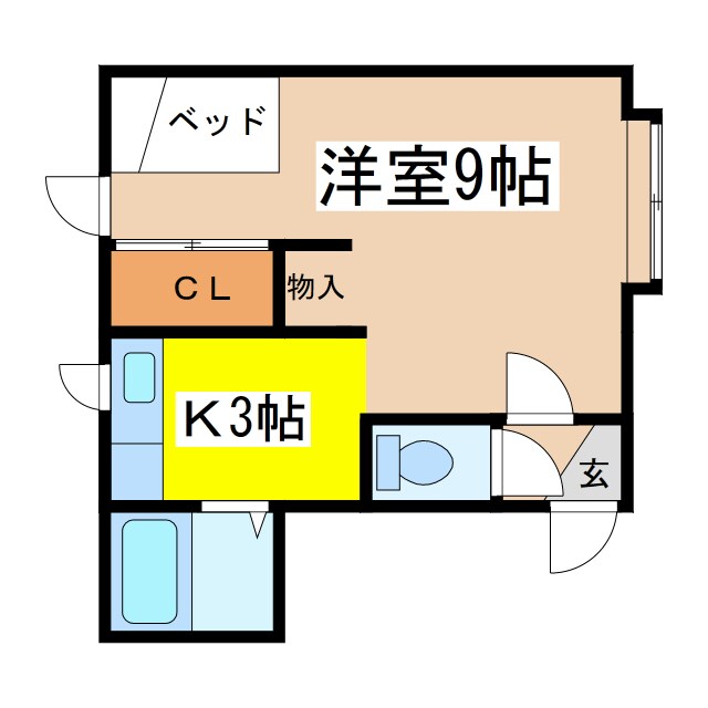 間取り図 ハイツあわの