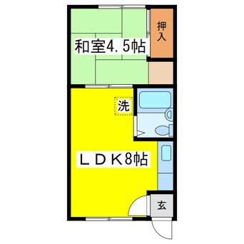 間取図 スカイハイツ（愛国西）