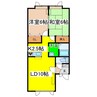 ザアレンジシン 2LDKの間取り