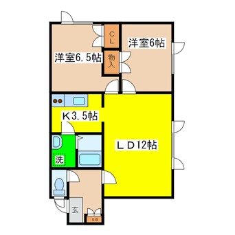 間取図 ハイブリッヂⅡ