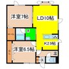 ＹｓⅡ（ワイズツー） 2LDKの間取り