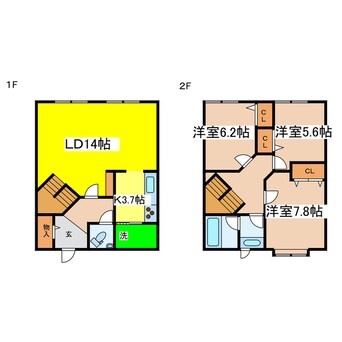 間取図 芦野タウンハウス