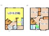 芦野タウンハウス 3LDKの間取り