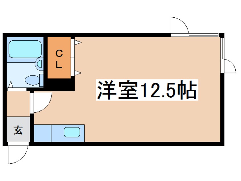 間取図 キャンパスＯＮＯ　Ｂ