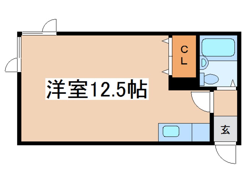 間取図 キャンパスＯＮＯ　Ｂ