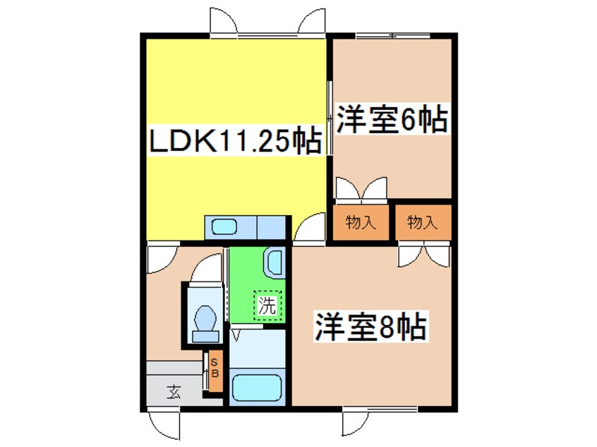 間取図 ひまわりハイツⅡ