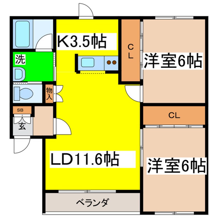 間取図 メゾンドショコラ