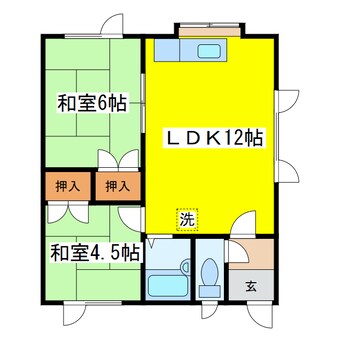 間取図 吉田ハイツ（北都）