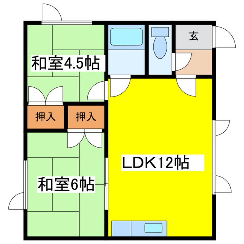 間取図 吉田ハイツ（北都）