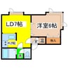 サンエイト 1LDKの間取り