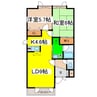 ザ アレンジカナ 2LDKの間取り