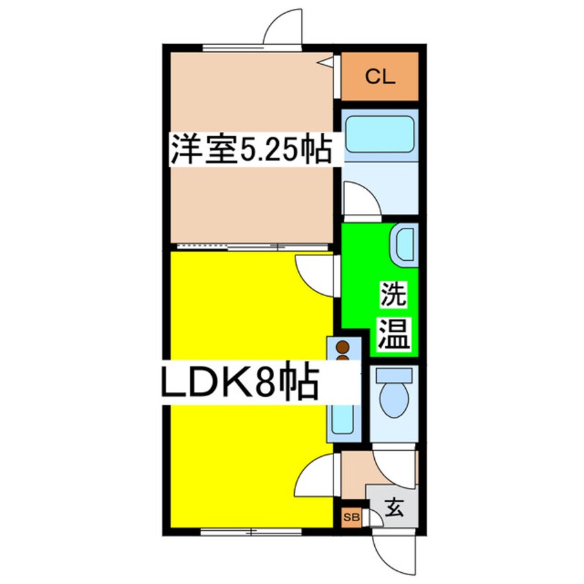 間取図 ｃｌｏｖｅｒ　ｈｏｕｓｅ（クローバーハウス）