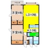 クリアＳ 2LDKの間取り