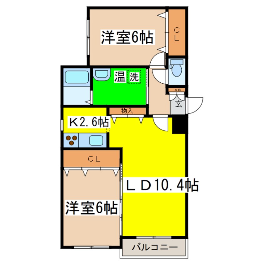 間取図 ブライズシーズン愛国東