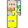 ハイセレス 1LDKの間取り