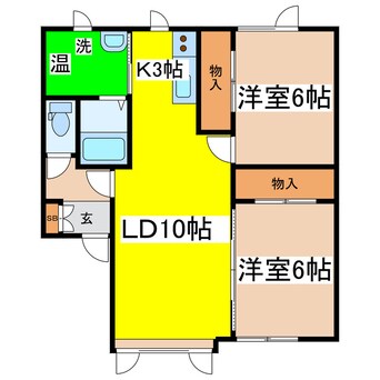 間取図 コーポ希Ⅲ