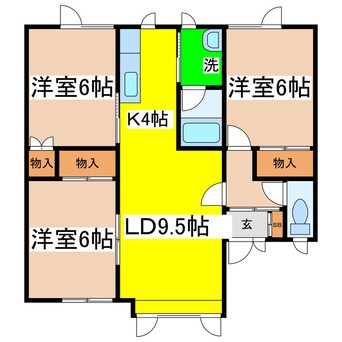 間取図 コーポ希Ⅱ