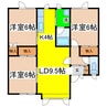コーポ希Ⅱ 3LDKの間取り
