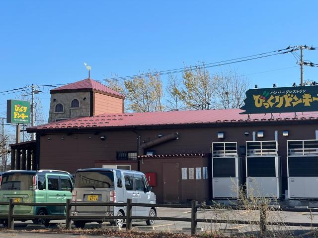 びっくりドンキー芦野店(その他飲食（ファミレスなど）)まで1033m サンハイツ