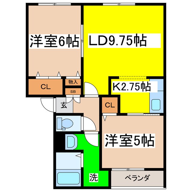 間取り図 コーポブレーメンＤ館