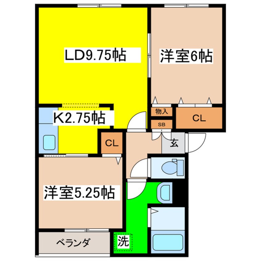 間取図 コーポブレーメンＤ館