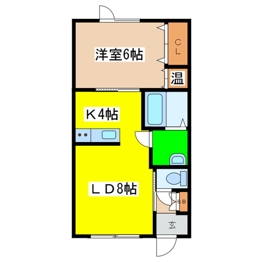 間取図 リリーズガーデンⅥ