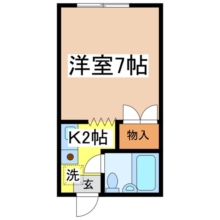 間取図 コーポ楽