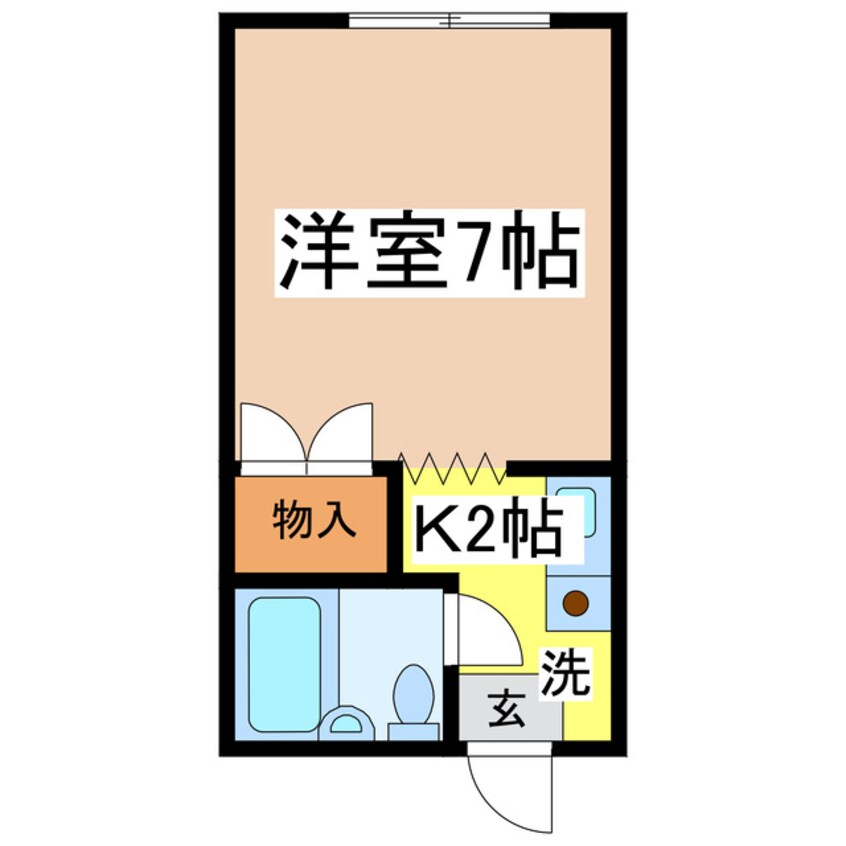 間取図 コーポ楽