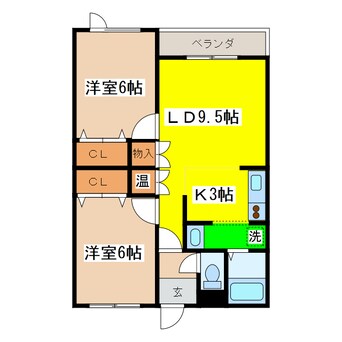 間取図 ハイツエミールⅡ