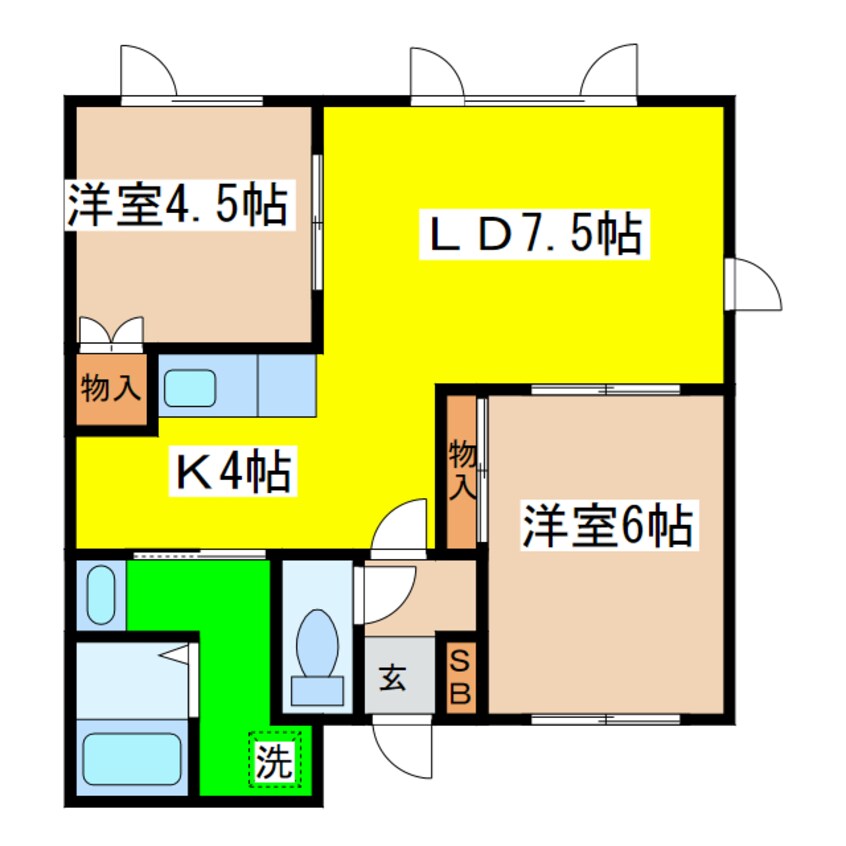 間取図 ブランシェ