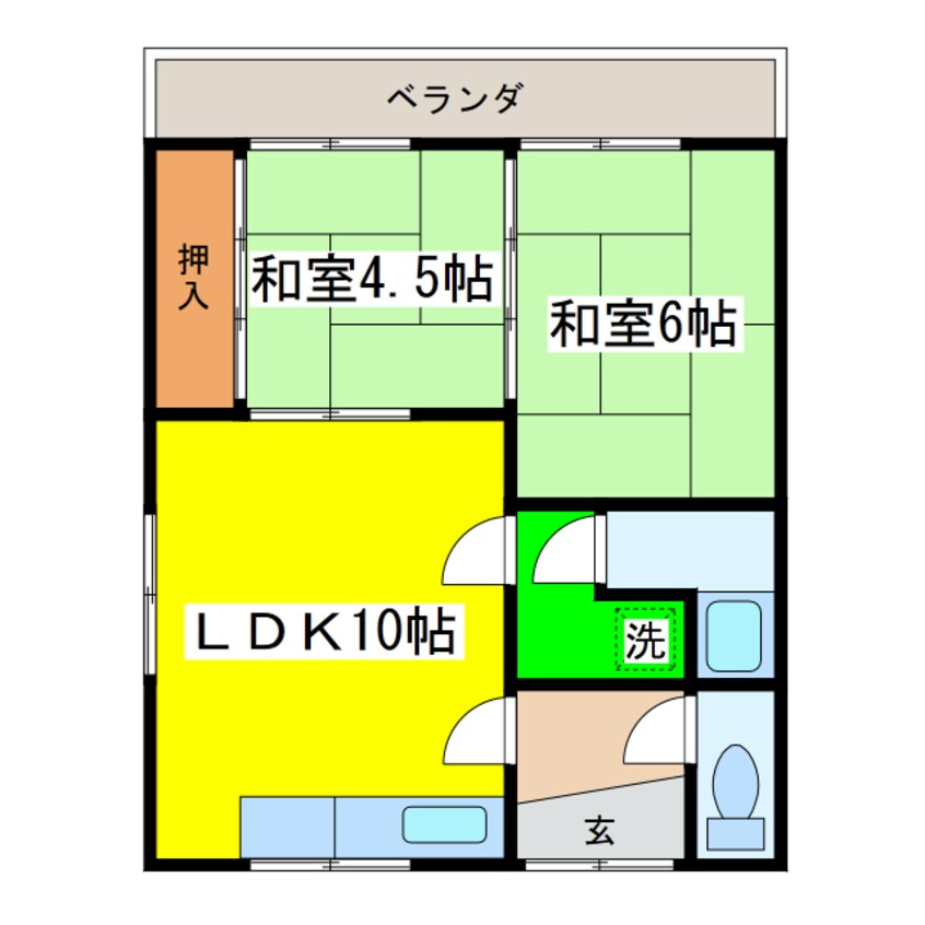 間取図 山田ハイツ