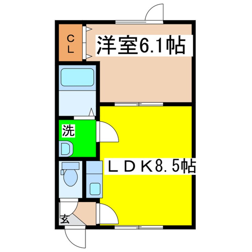 間取図 ロイヤルクレイン