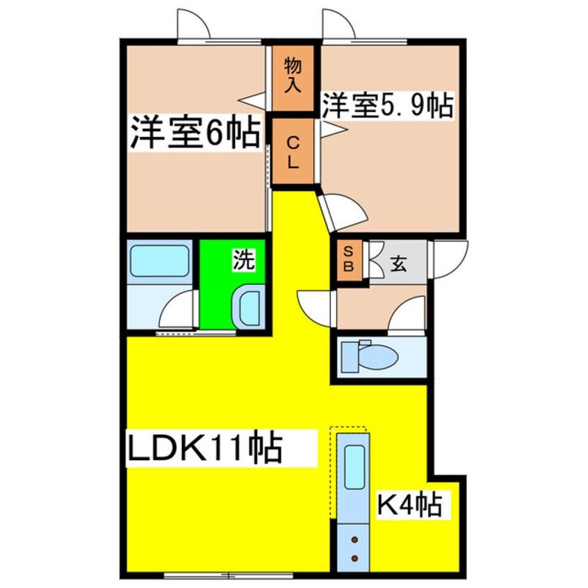 間取図 シャロームＫ