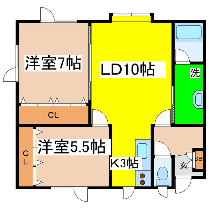 間取図 メゾンたぴおら